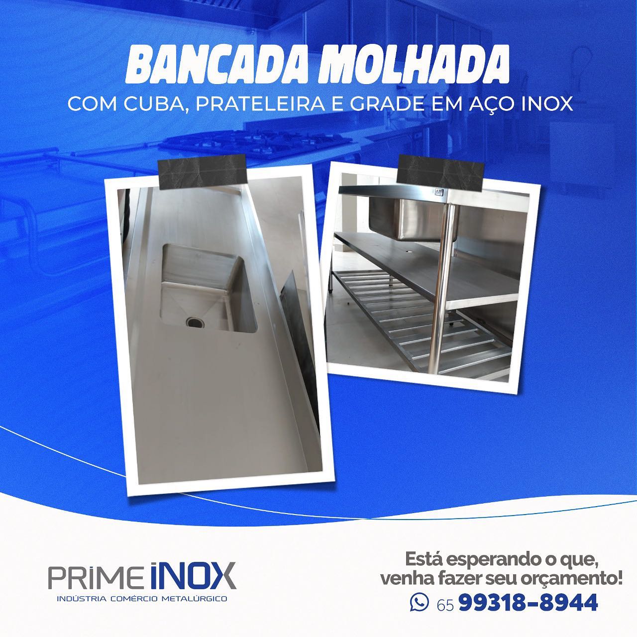 Prime Inox - As bancadas em inox têm como característica... | Facebook