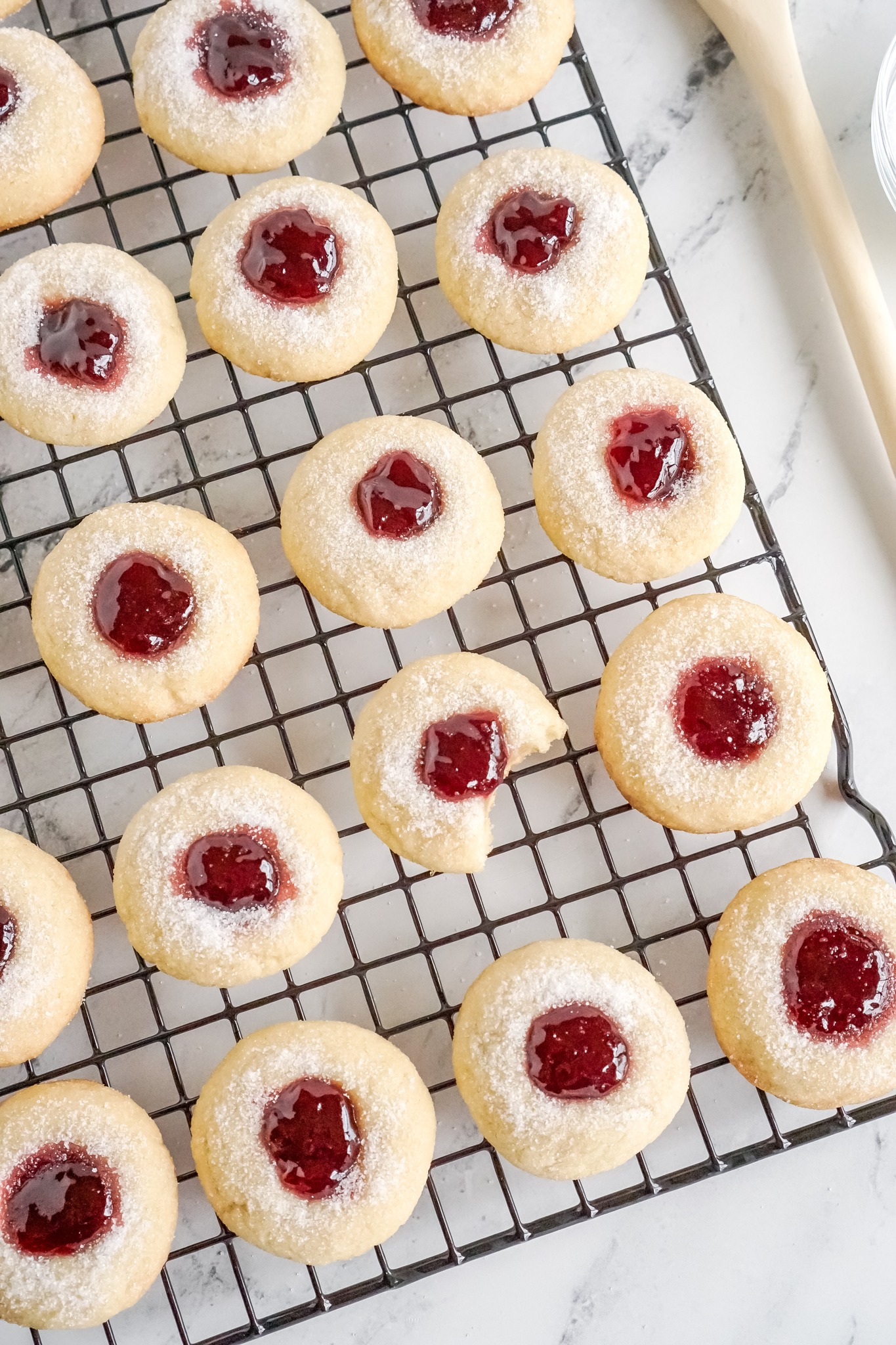Incredible - Christmas Soft Buttery Raspberry Thumbprint Cookies are a ...