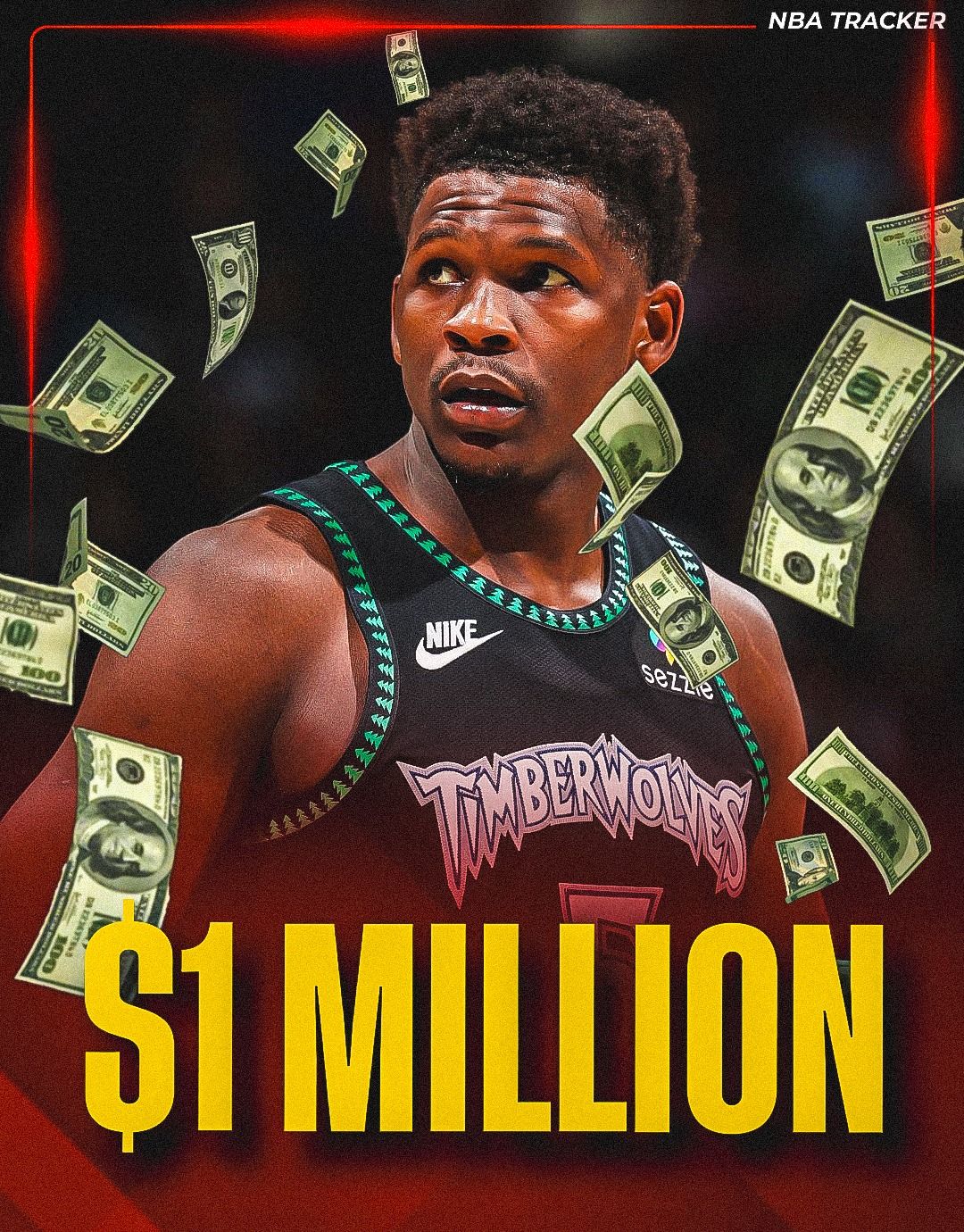 NBA Tracker - BREAKING: Anthony Edwards could become the... | Facebook