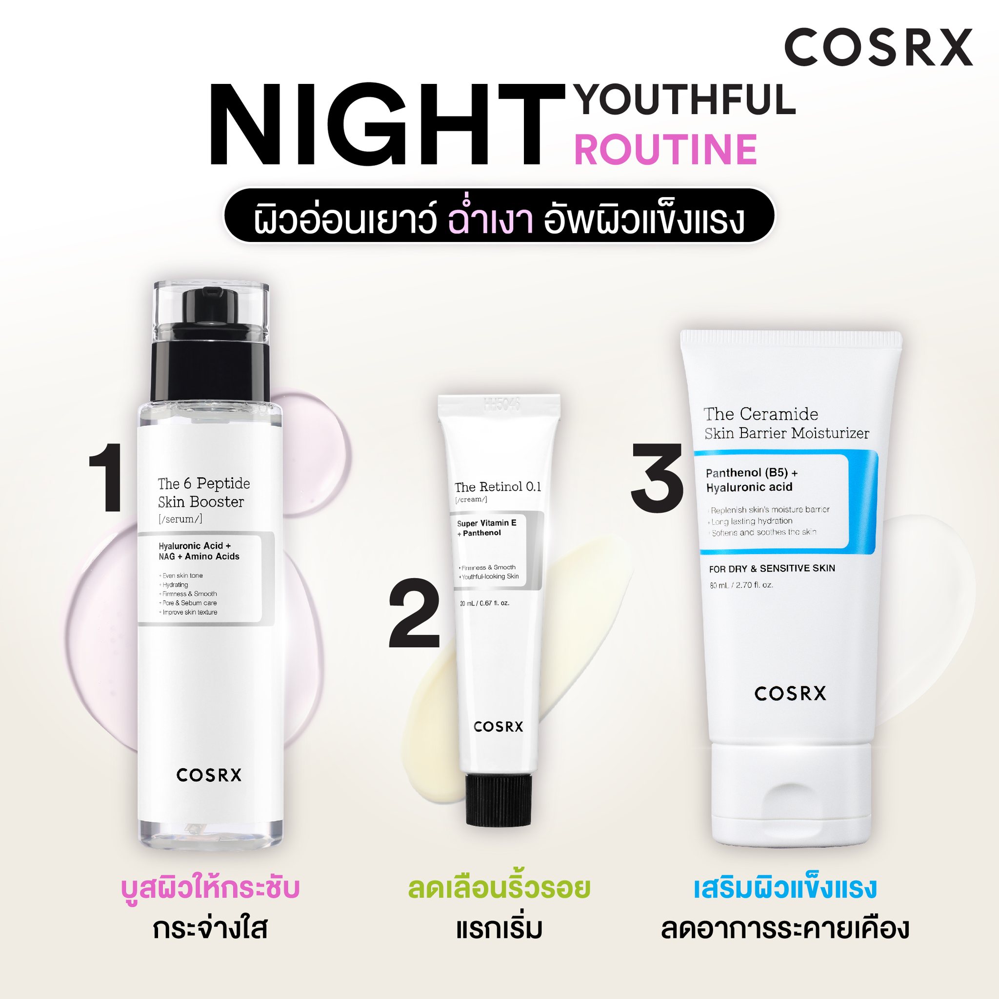 🌙COSRX Night Youthful Routine... - COSRX Thailand Official | Facebook