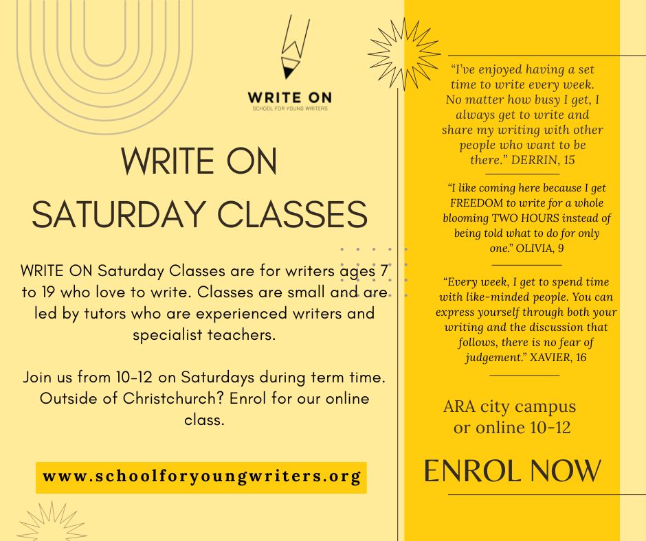 Write - Our Saturday writing classes are now open for booking for 2026 ...