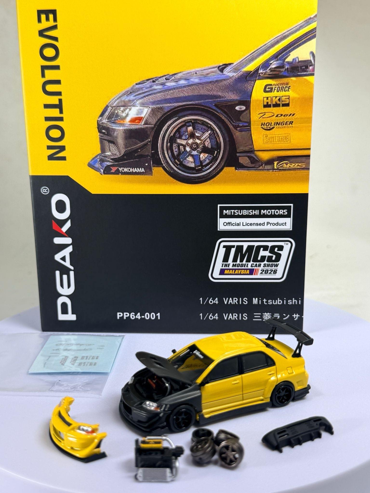 PEAKO Varis Mitsubishi Evolution Yellow / Black | 2026 The Model