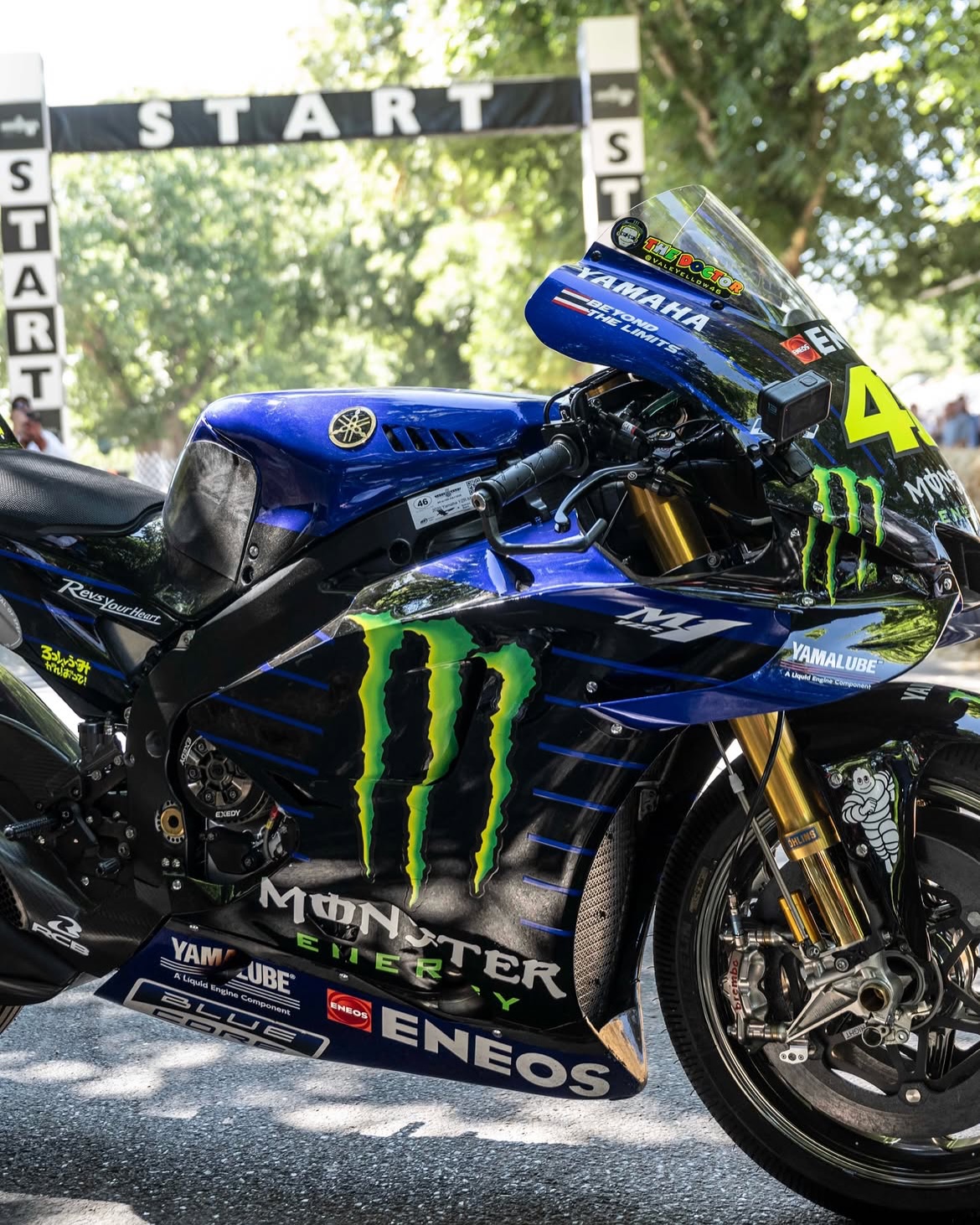 The Doctor is back! 💙 Seeing Valentino Rossi VR46 Official throw