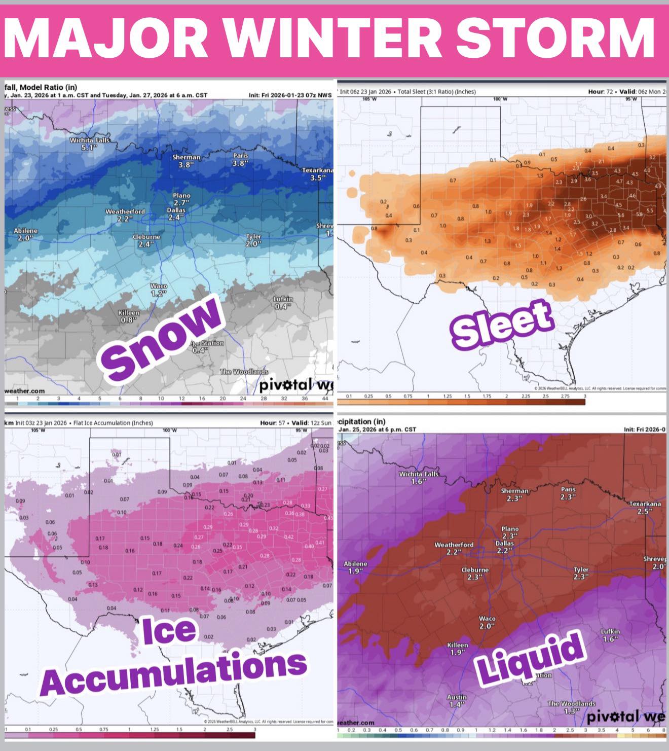 Major Winter Storm Update.. We’re... - POW Ponder on Weather | Facebook