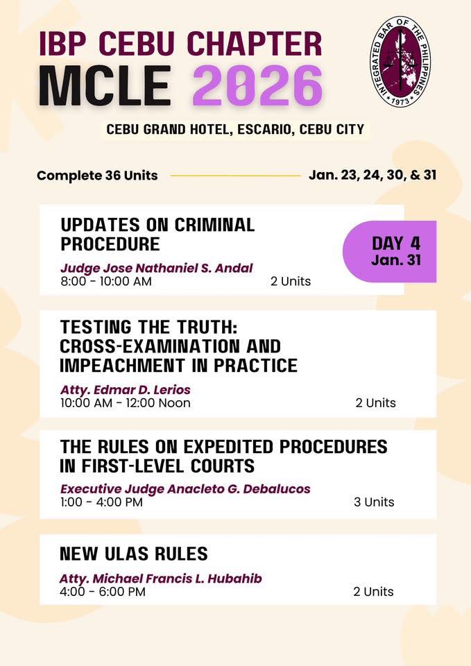 ‼️9t... - IBP Cebu Chapter - Integrated Bar of the Philippines | Facebook