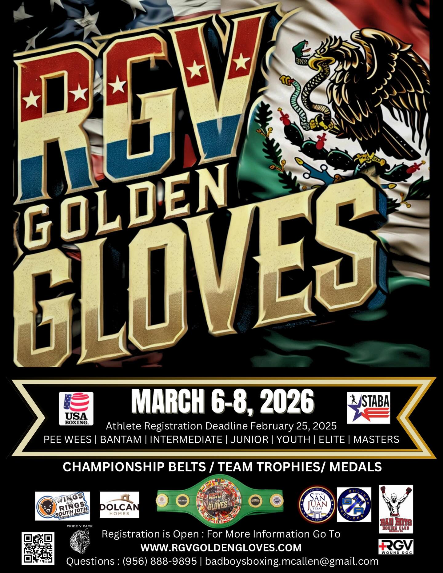 🥊 RGV GOLDEN GLOVES 2026 🥊 March... - Bad Boys Boxing Gym | Facebook