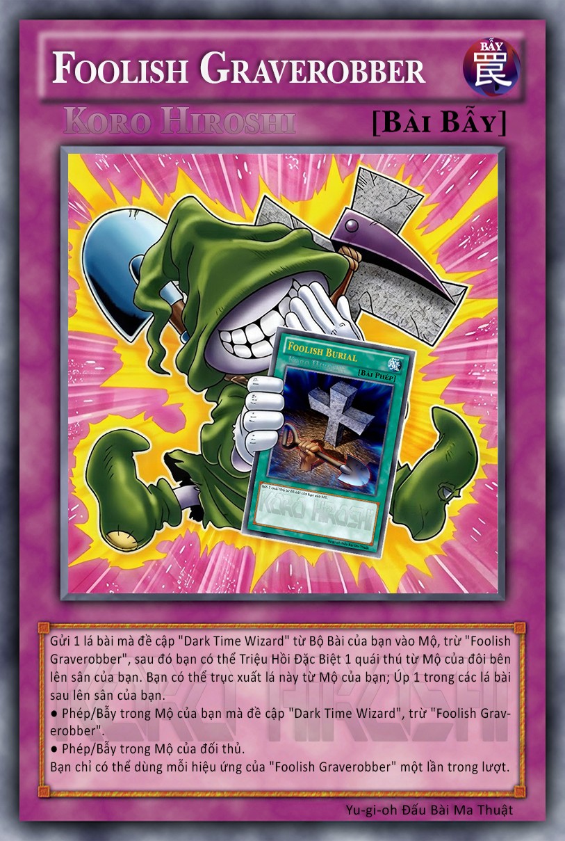 graverobber yugioh card Yu-Gi-Oh! - Pharaohs Servant - 25th Anniversary Reprint If it is your opponents turn Foolish Graverobber - Yugipedia