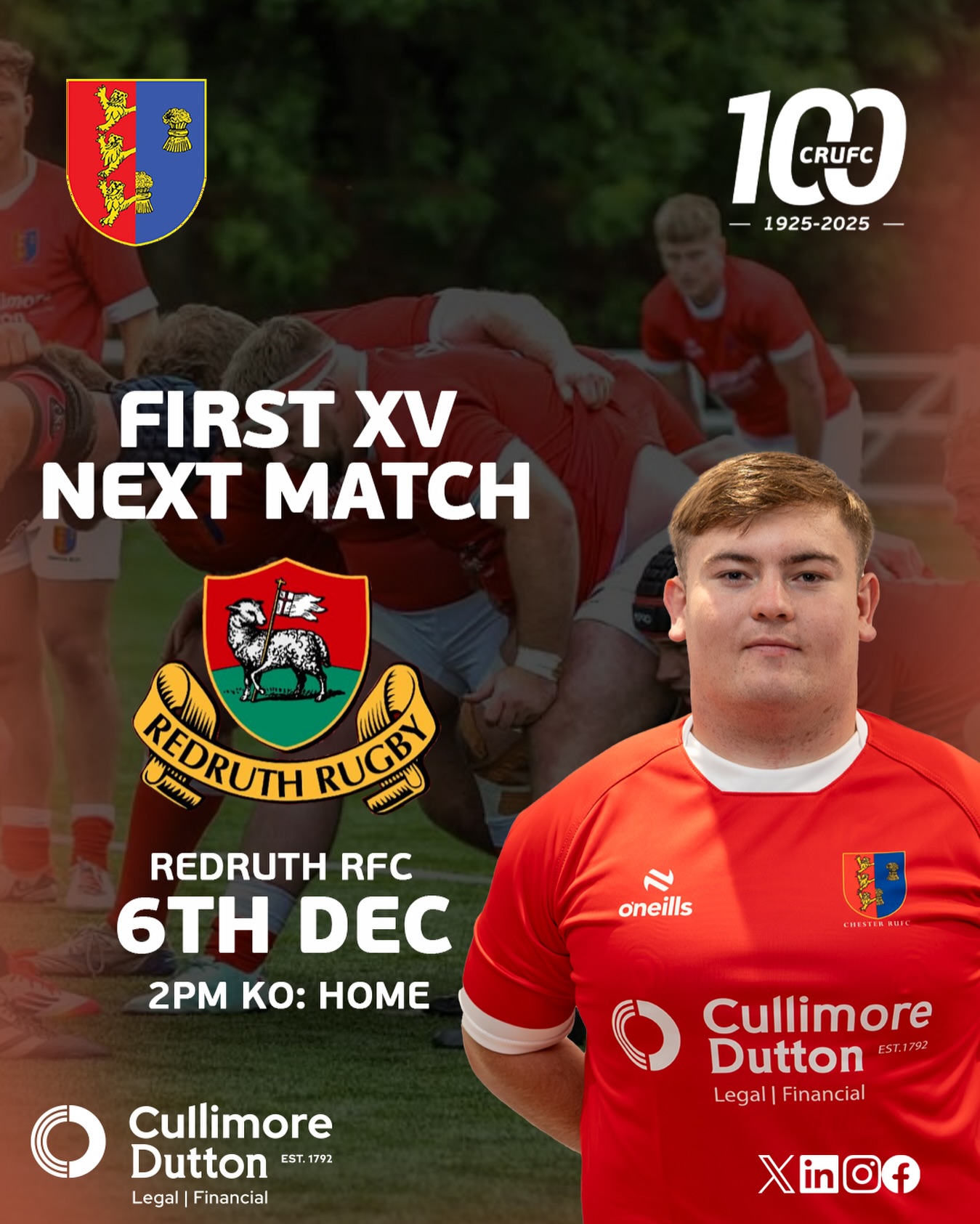 Chester RUFC - The First XV are back at Hare Lane for... | Facebook