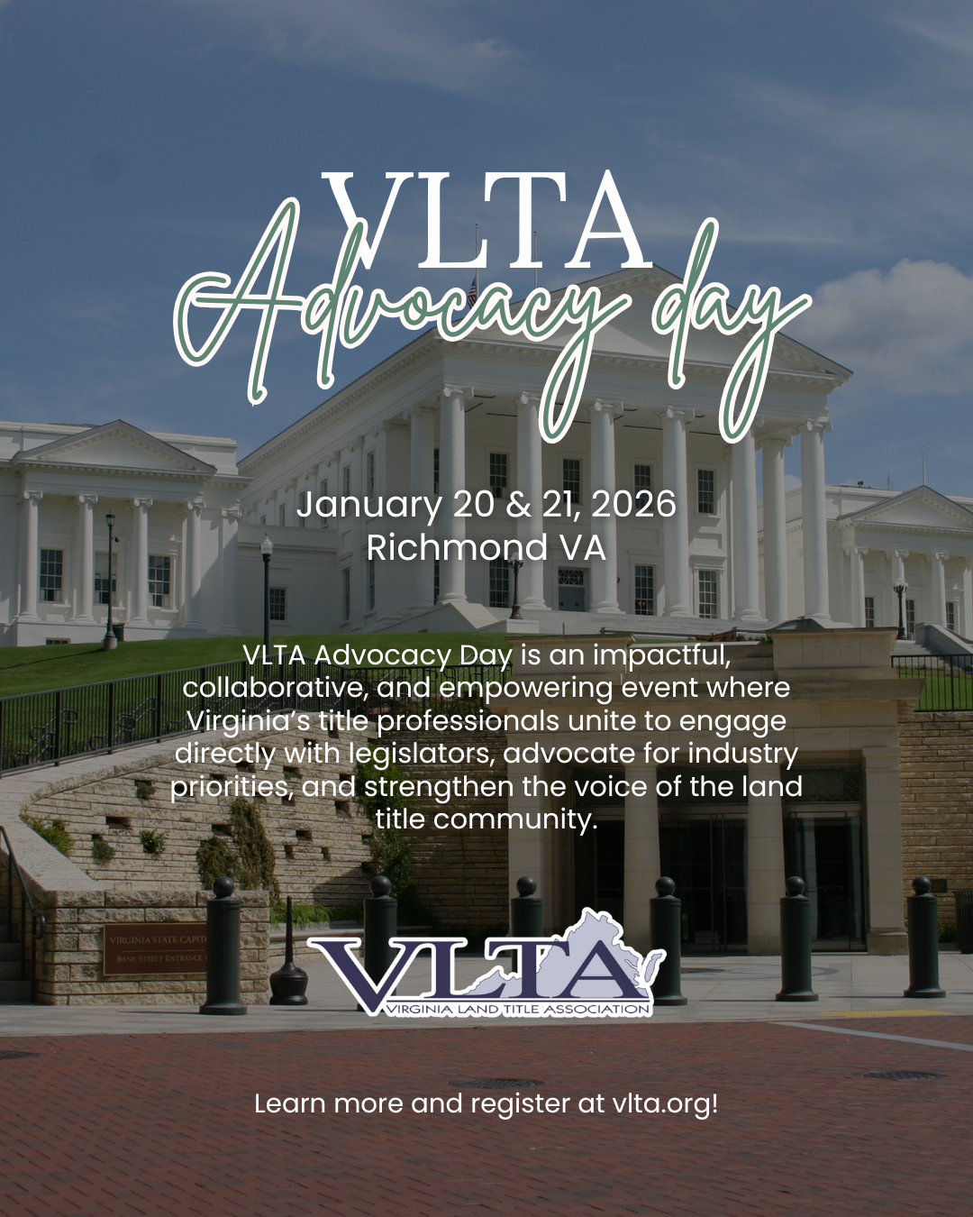 Virginia - We are excited to share the dates for VLTA Advocacy Day 2026 ...