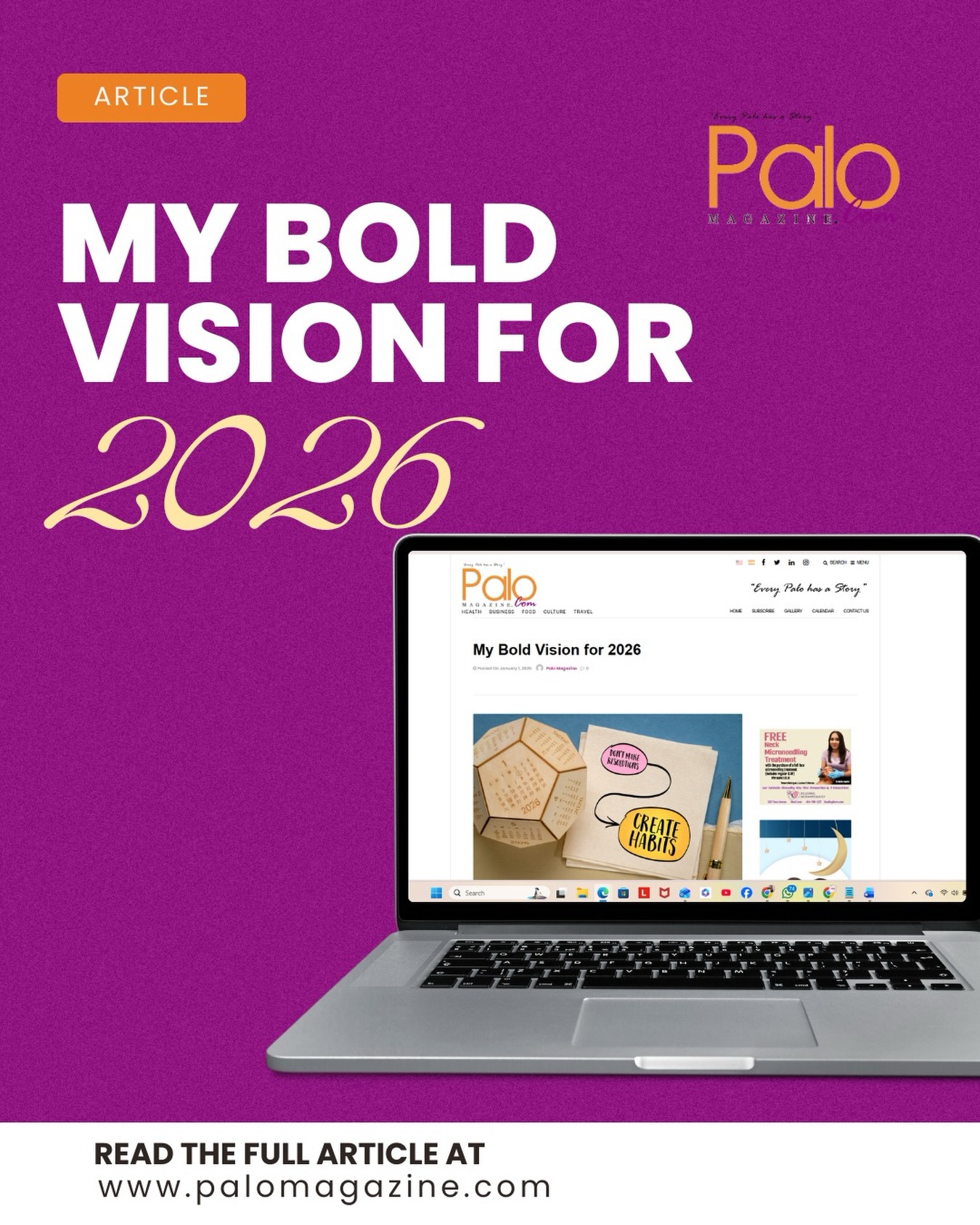 Palo Magazine - My Bold Vision for 2026 A new year is... | Facebook