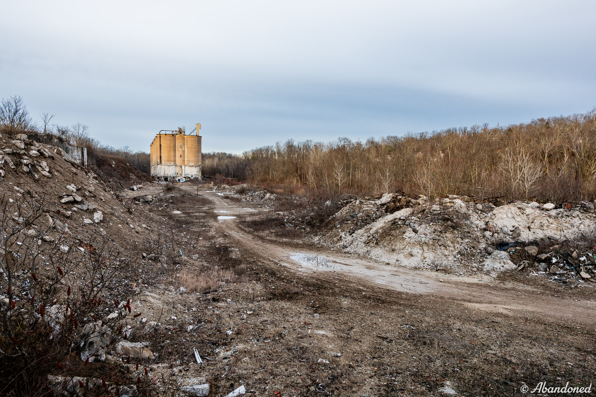 It was a typical cold winter afternoon when I explored the remains