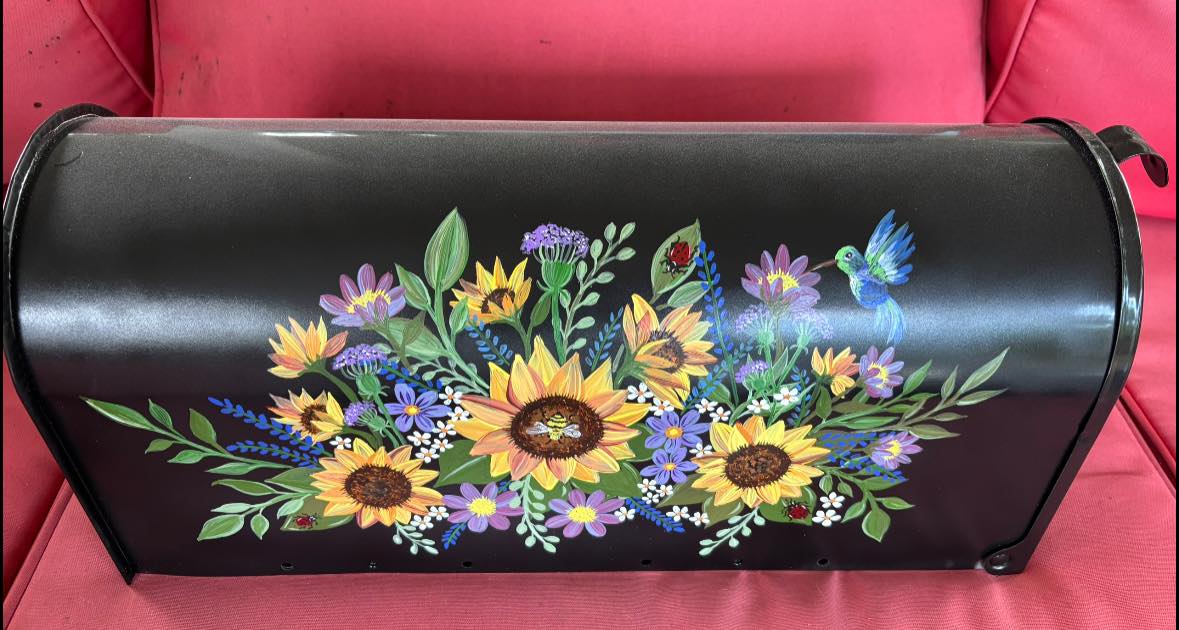 MailWraps Studio M Magnetic Mailbox Cover - Butterfly Dance Design, Standard Size 6.5"x19"