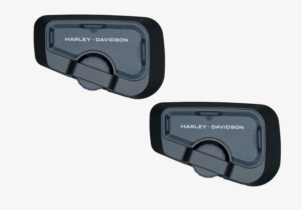 Harley-Davidson Cardo FREECOM 4x 本体 The Harley-Davidson Freecom 4X headset twin-pack is an impressive