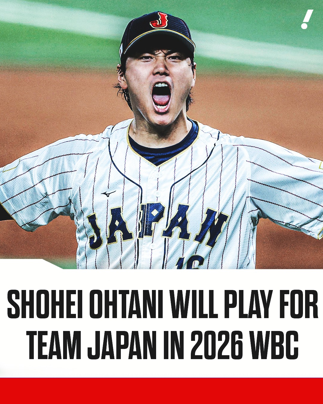 Ohtani to play WBC!🏆⚾ Shohei Ohtani announces that he will play