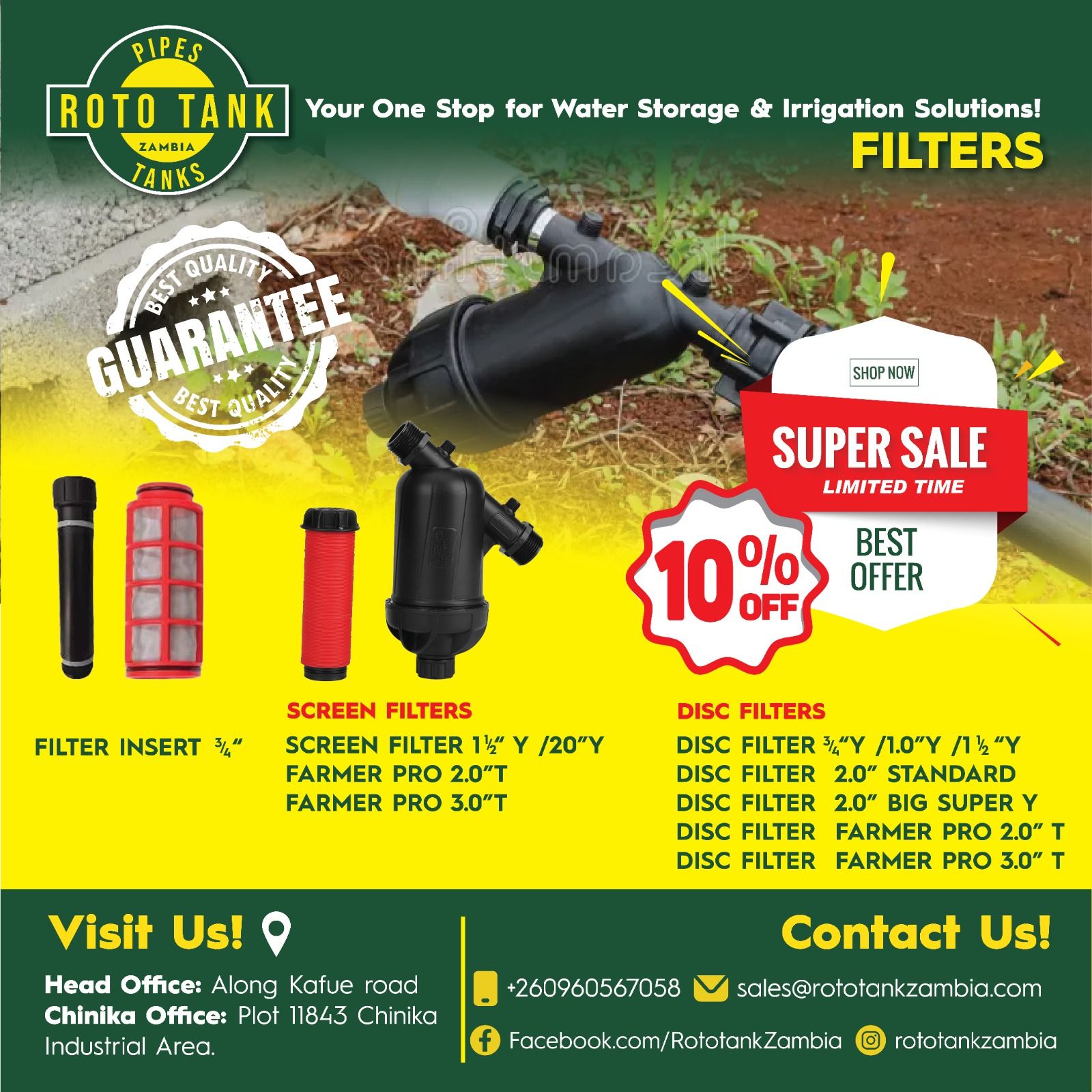 Roto - Keep your irrigation system running clean & efficient 💧🌱 Protect ...