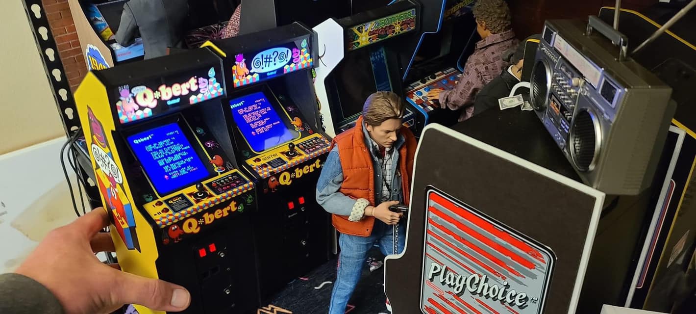New Wave Toys' Q*bert x Replicade mini arcade in stock