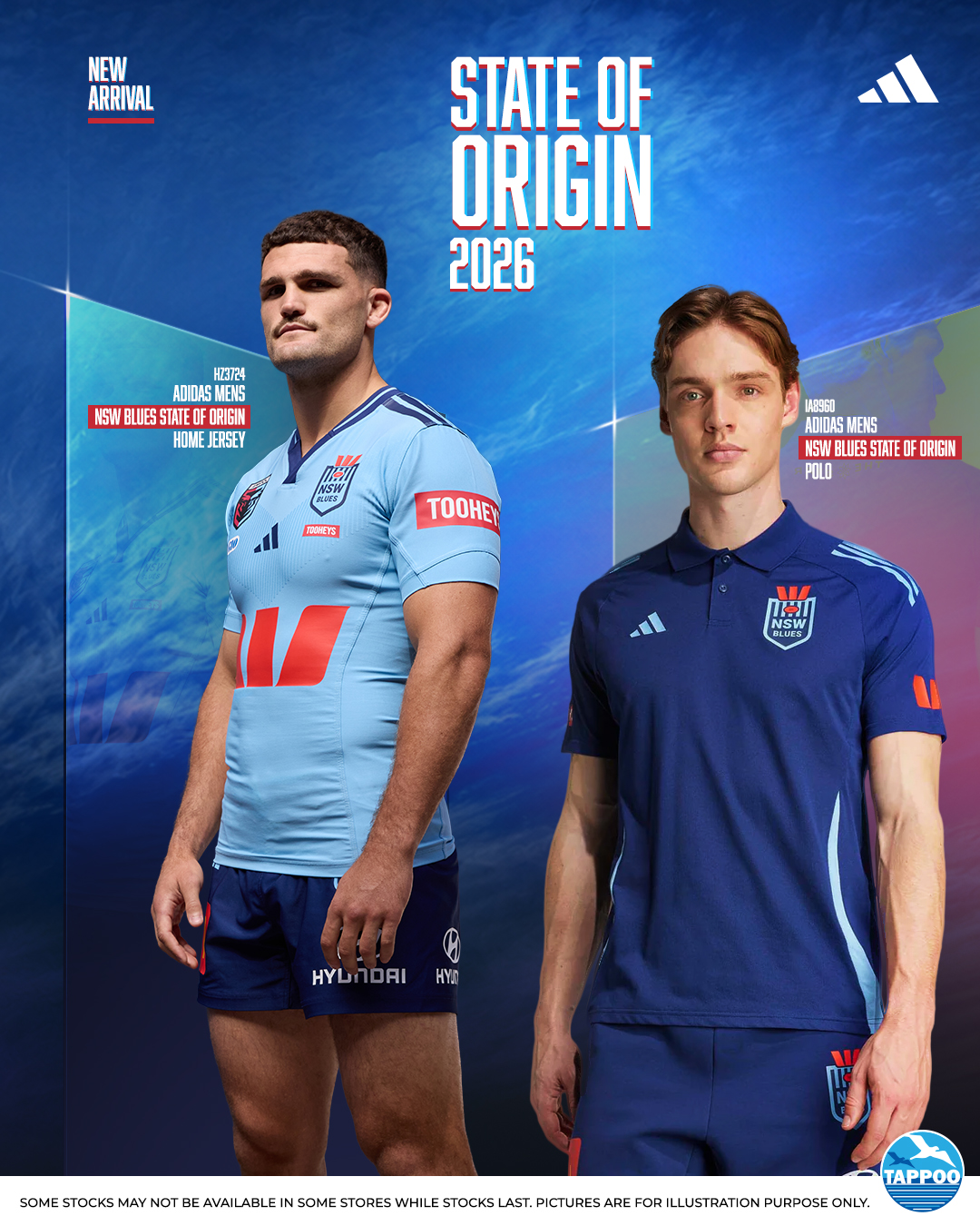 New arrival alert! 🔥 Get game-day ready with the Adidas NSW Blues