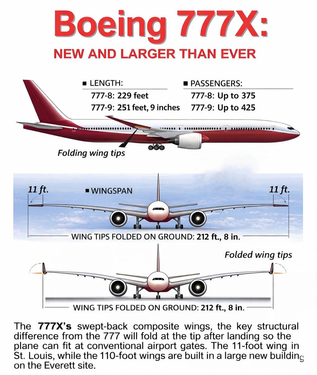 Boeing 777x features and specifications