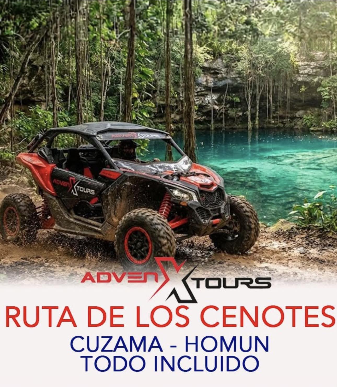 Rutas todo terreno RZR Cenotes Cuzamá | Cuzamá