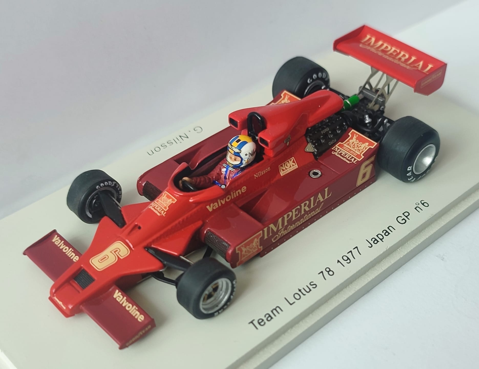 ミニカー spark PLANEX 1/43 Lotus 78 Japan GP 1977 #6 G.Nilsson