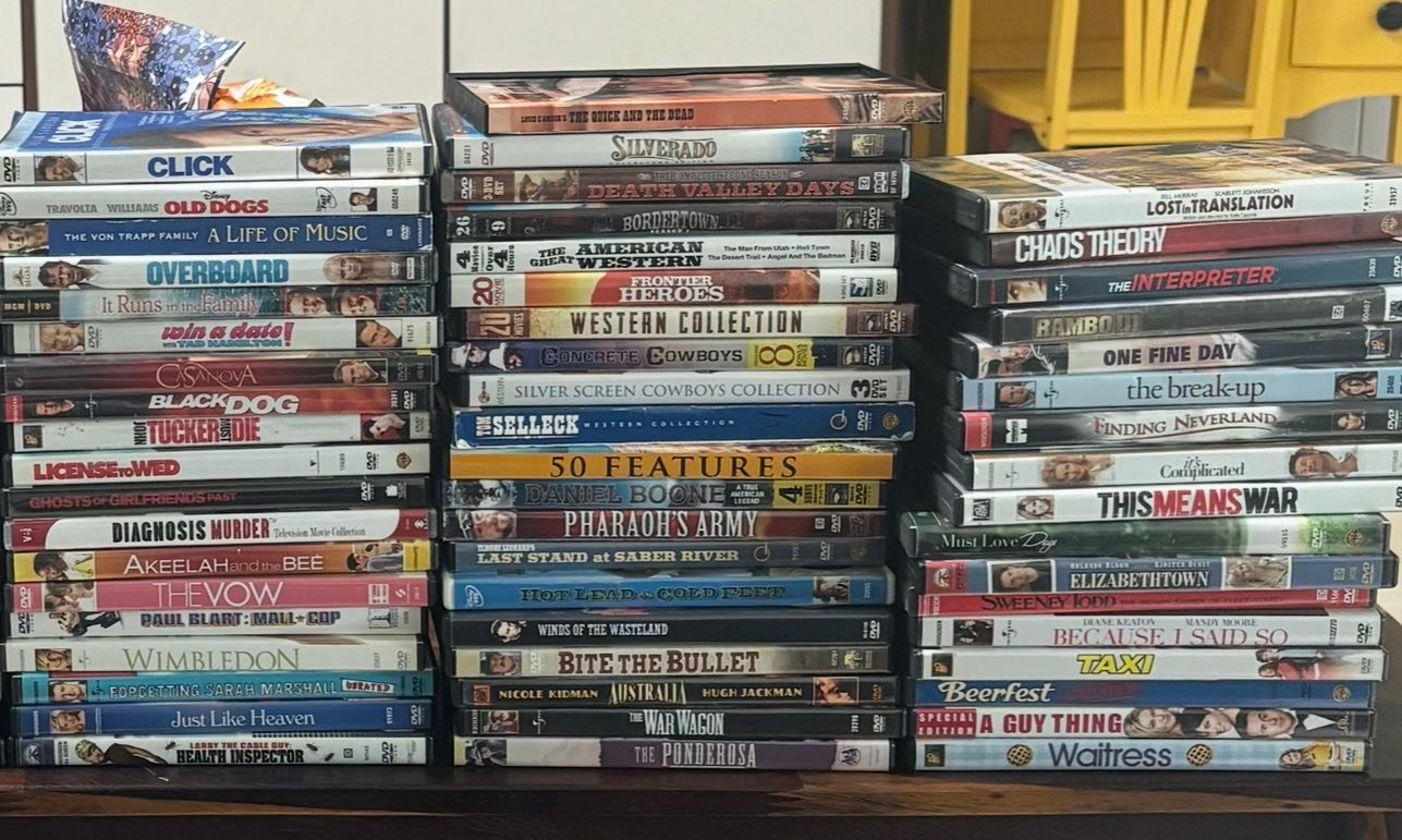 Free DVD, Blu-ray, and CD haul from marketplace