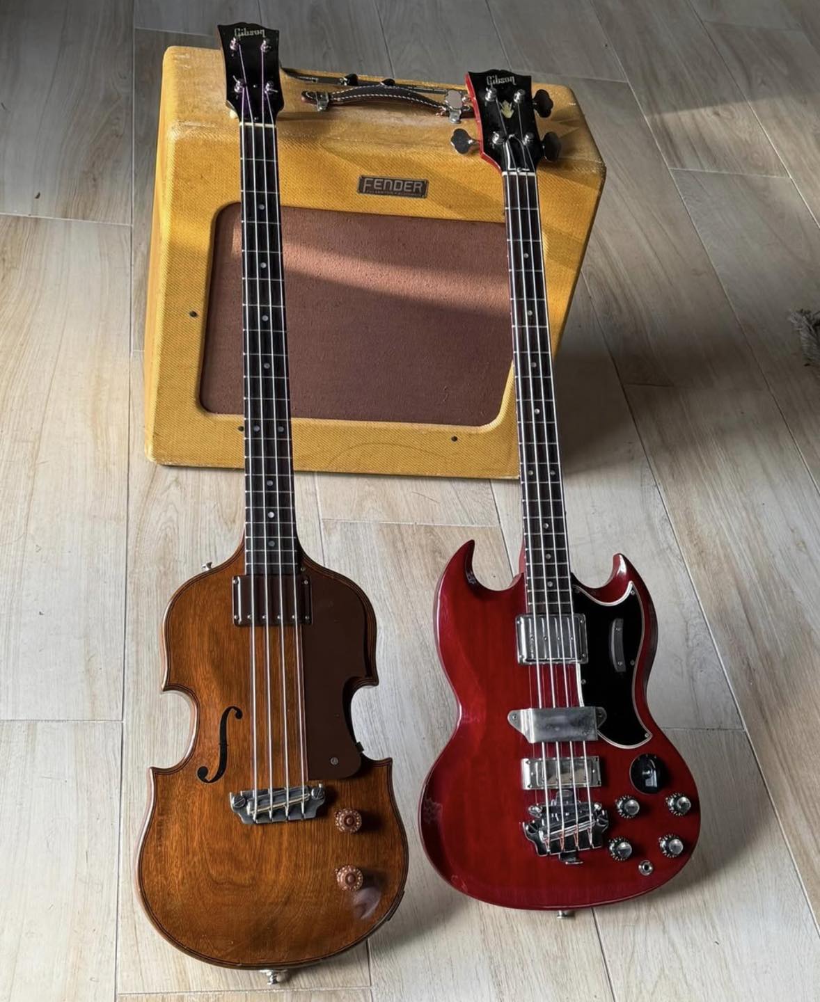 Bass - A pair of vintage Gibson basses in museum quality with a 1953 EB ...