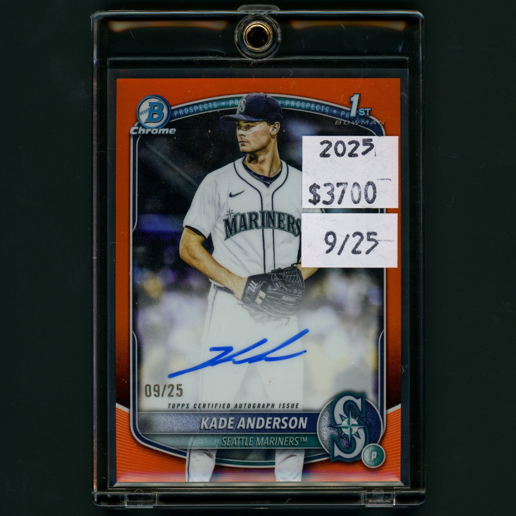 New 2025 Kade Anderson 1st Bowman Auto /25! Now available for $3,700!