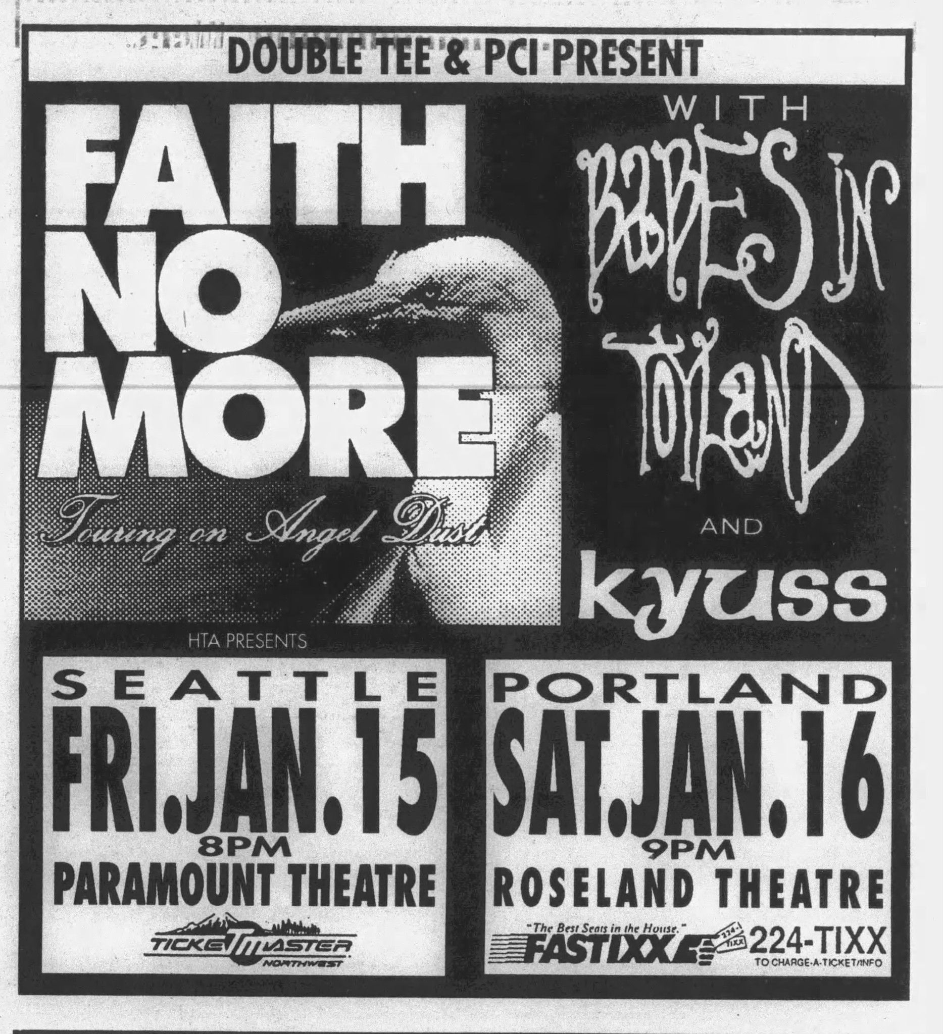 q*e様 90s FAITH NO MORE “Angel Dust” Tour On this date in 1993: 
