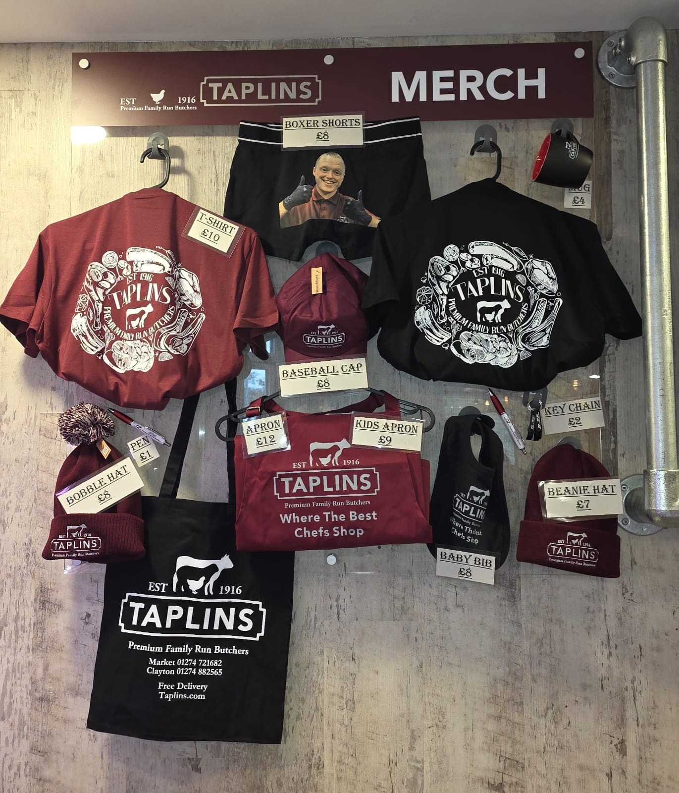 I'm in love with the Merch Wall 😍... - Taplins Butchers | Facebook