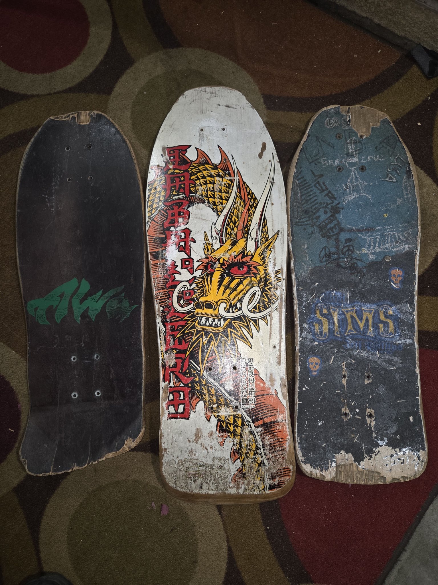 Vintage alva skateboards from 80's