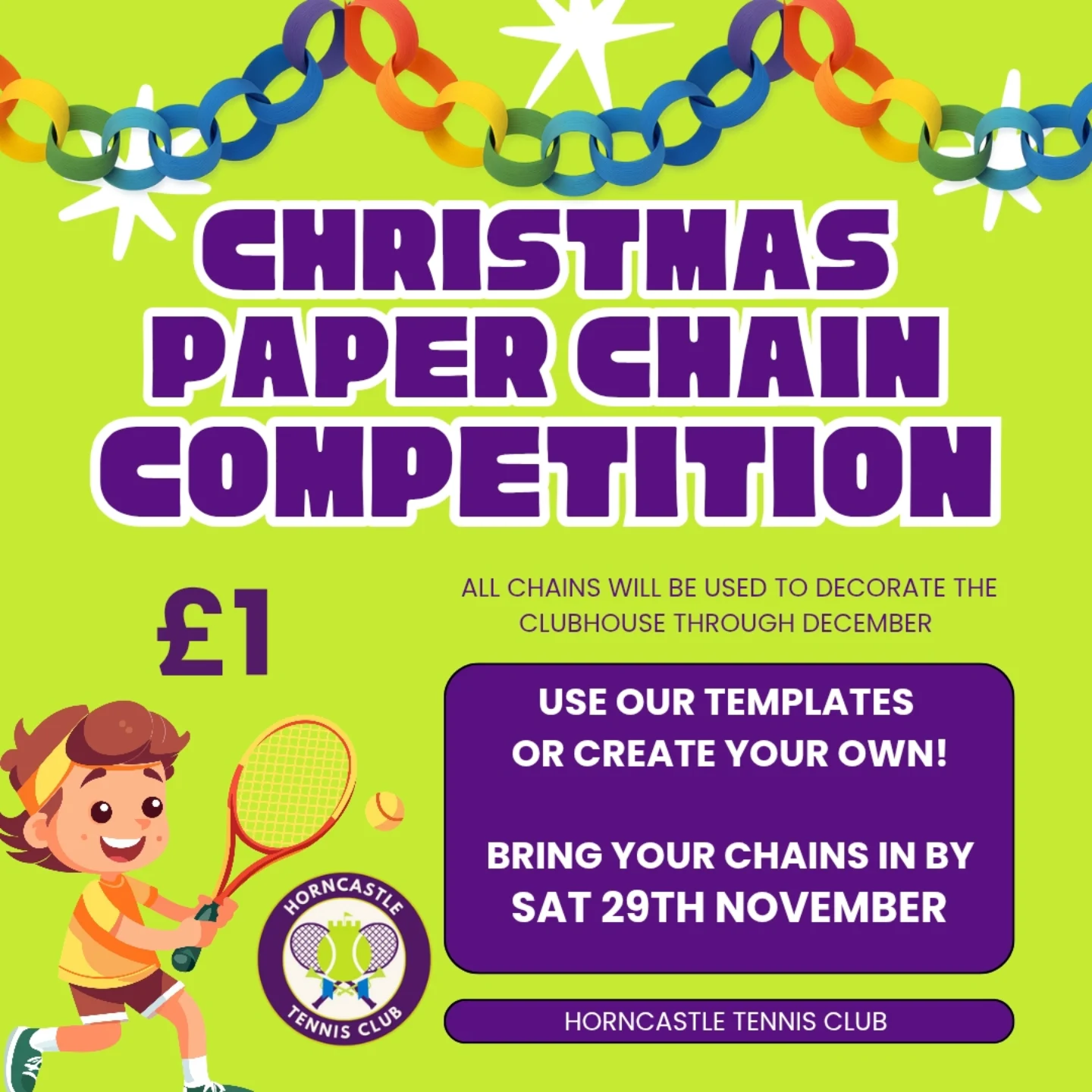Horncastle - 🎄 CHRISTMAS PAPER CHAIN COMPETITION! 🎄 Get creative this ...