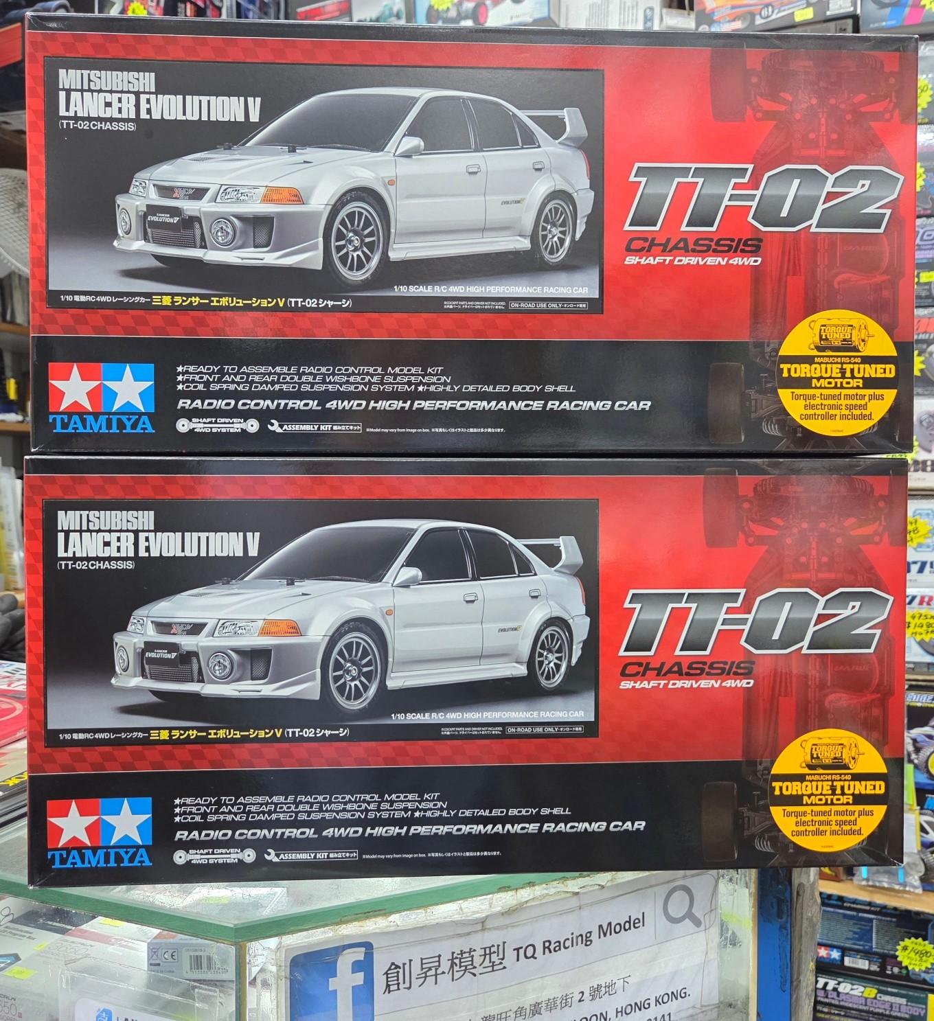 🥳SALE🎉Tamiya🤩LANCER EVOLUTION V TT-02 Chassis 4WD EVO V