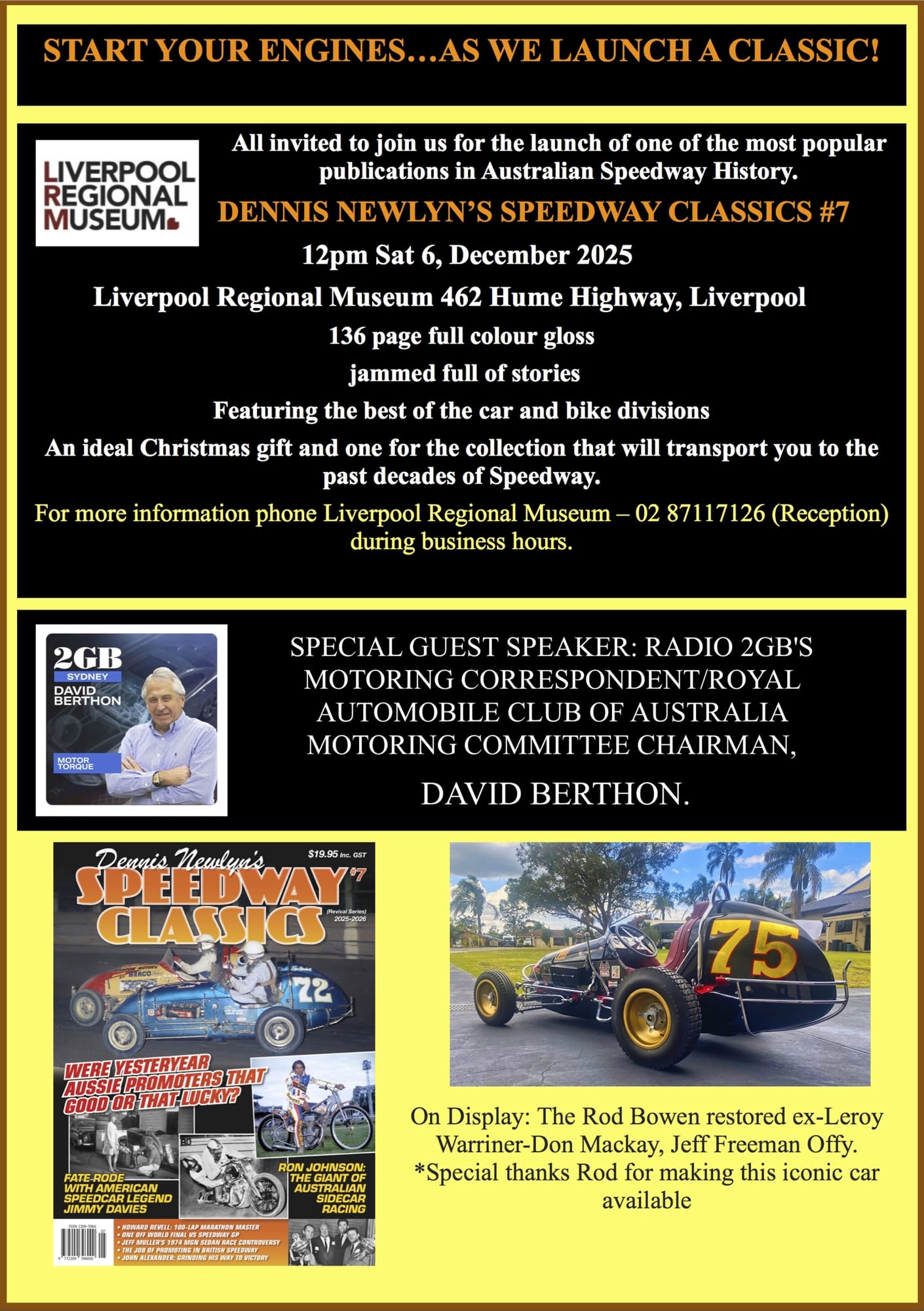 Speedcar Association of NSW - It’s the time-honoured Australian ...