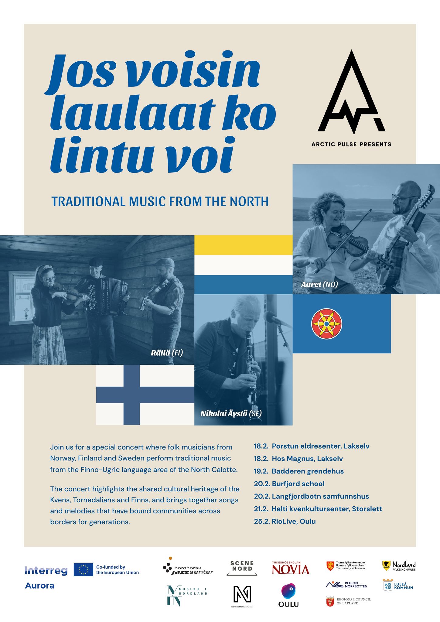Arctic - A concert tour across borders in the North In February 2026 ...