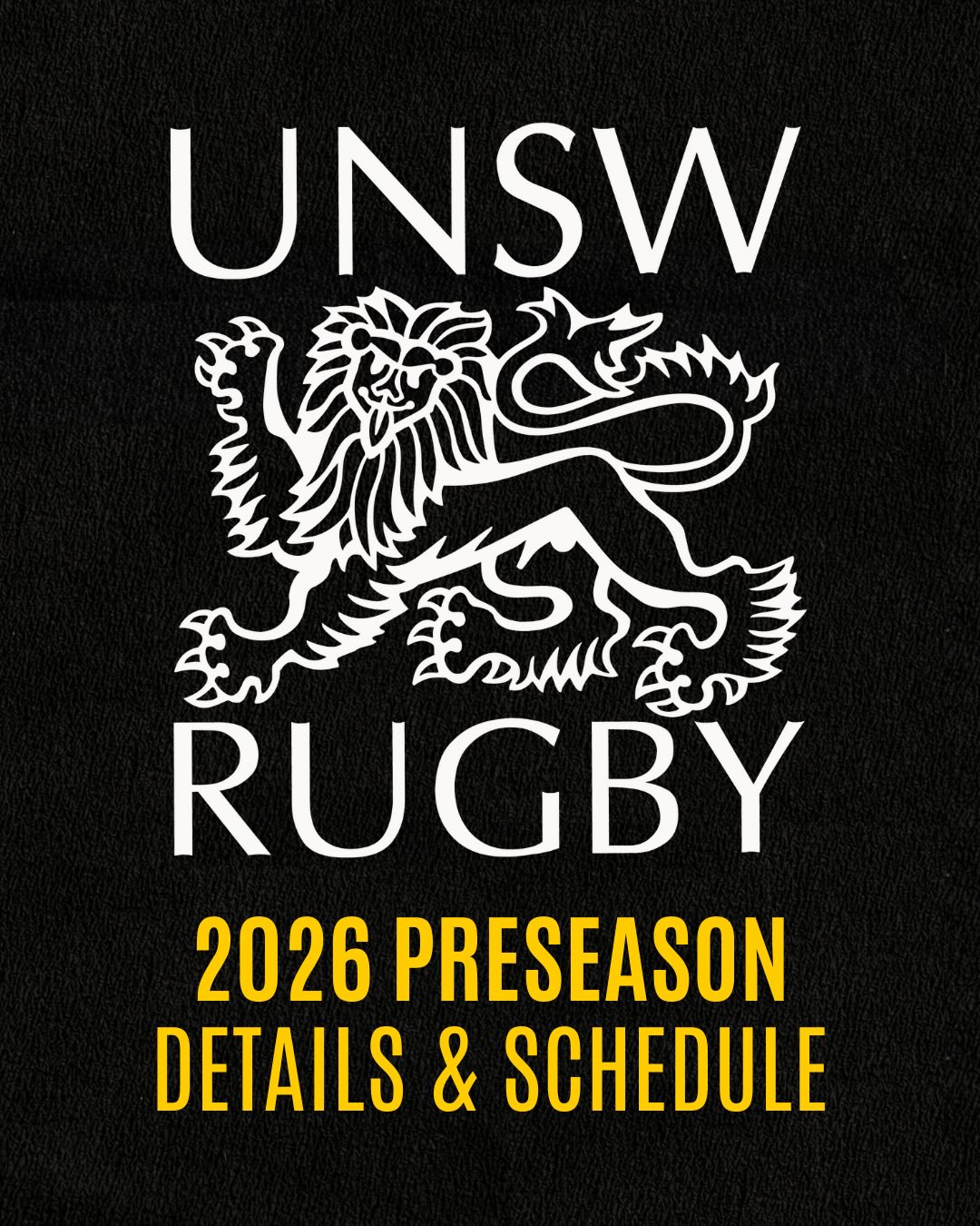 UNSW Rugby Club - PRESEASON 2026 DETAILS & SCHEDULE 🏉 We... | Facebook
