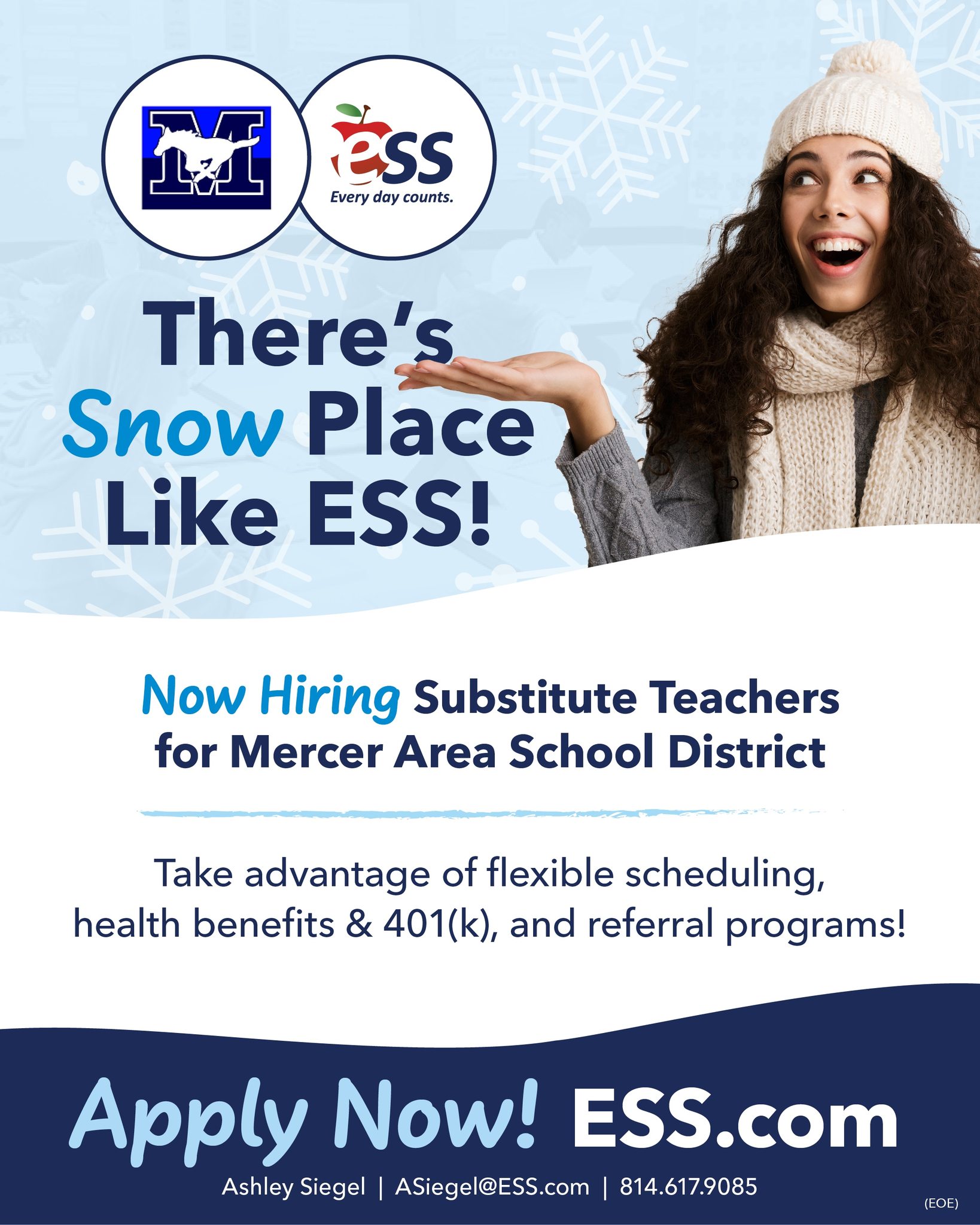 ESS - There's Snow Place Like ESS! Mercer Area School Districtis Now ...