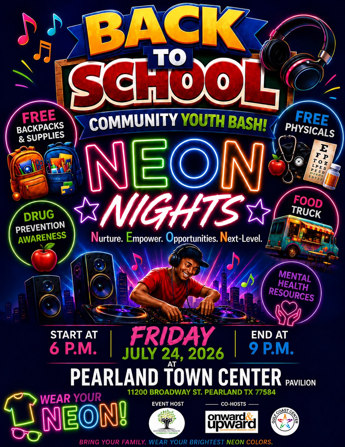 Back to School Community Youth Bash- NEON NIGHTS