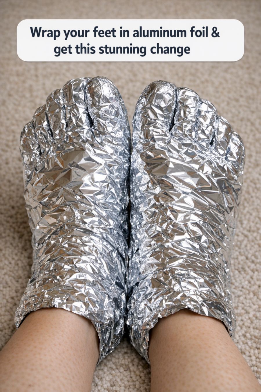 Home - Wrap your feet in aluminum foil & get this stunning change. Full ...