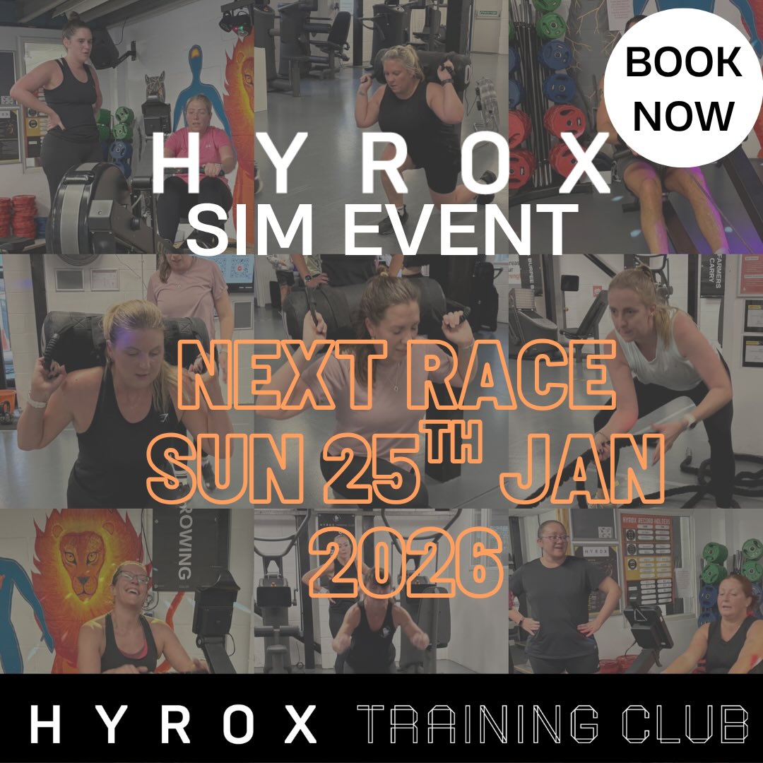 Fitness - 🔥 HYROX SIM EVENT – NEXT RACE: SUNDAY 25TH JAN 2026 🔥 Our ...