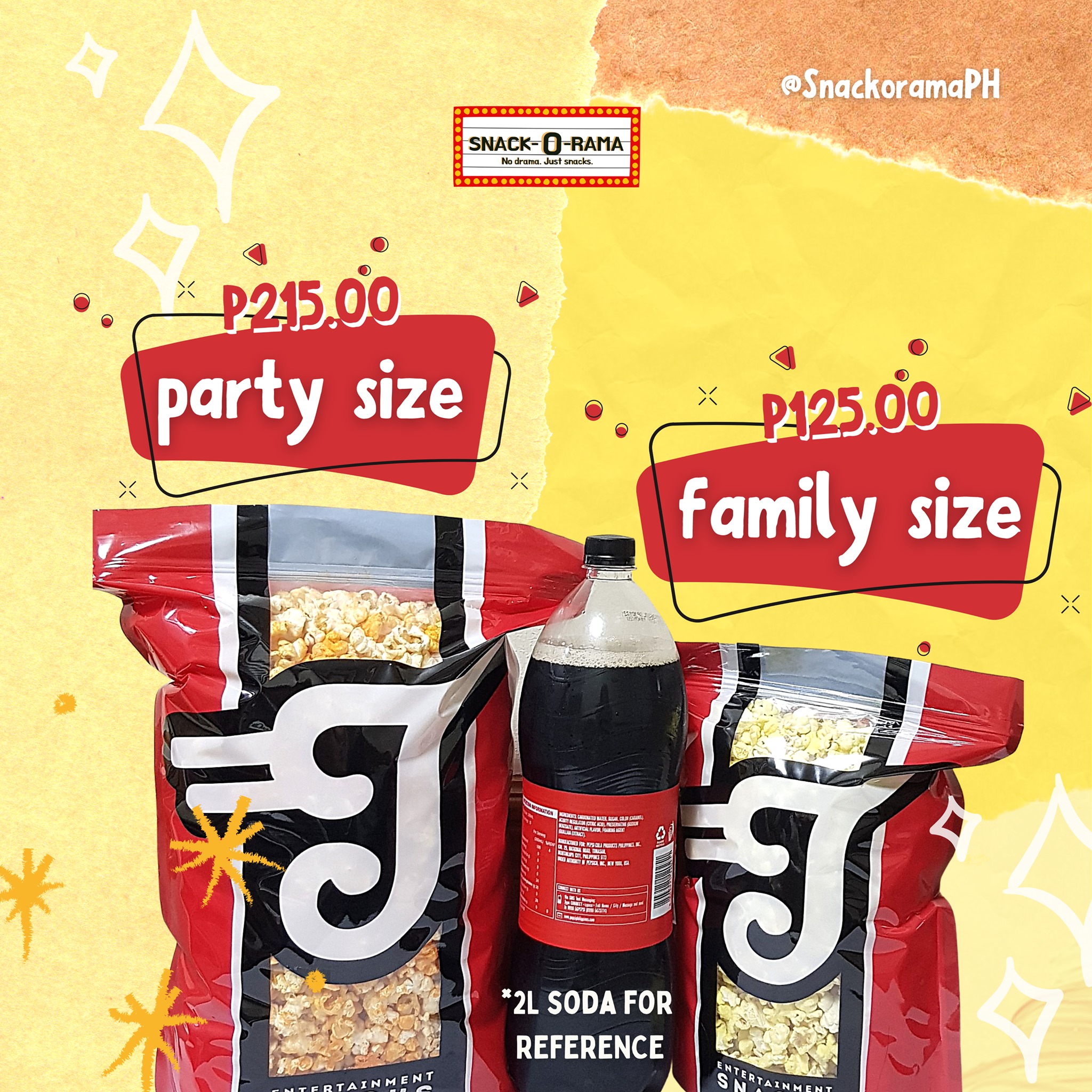 Snack-O-Rama - Don't know which size to order? Check out...