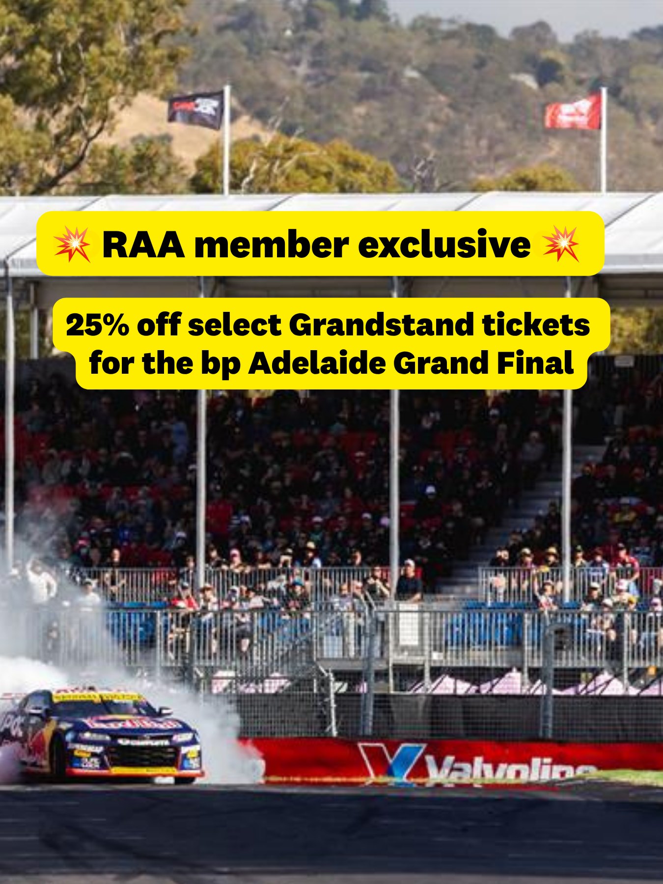 RAA - Save 25% on select Grandstand tickets at the bp... | Facebook