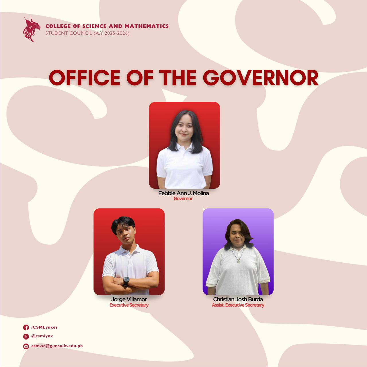 Co... - College of Science and Mathematics - Executive Council