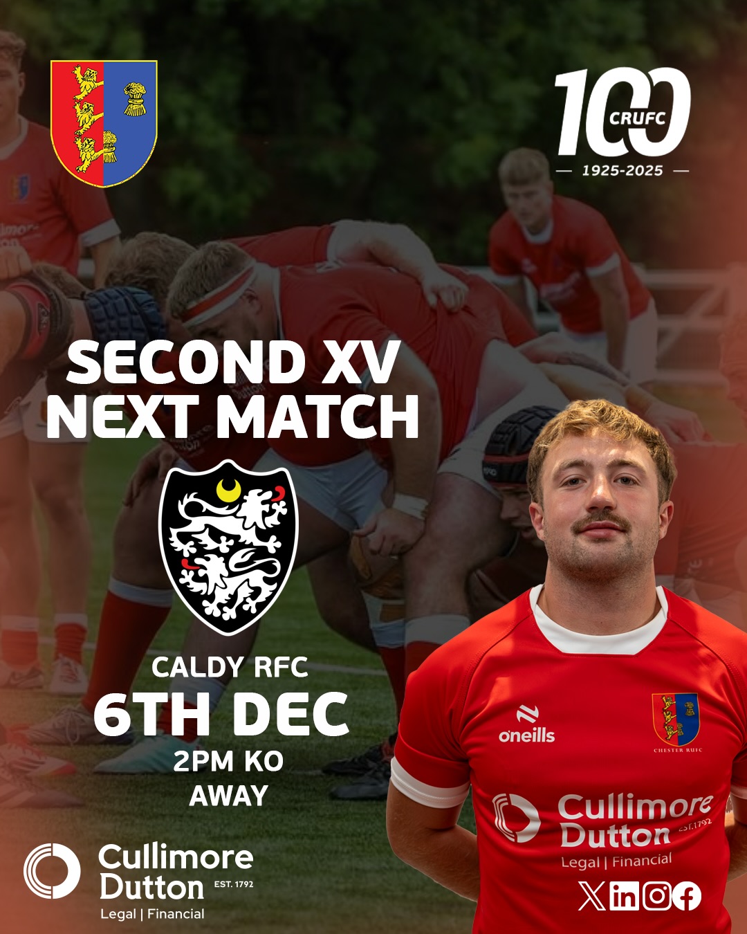 Chester RUFC - Second XV & Devas Fixtures 🔥 🔴 The Second... | Facebook