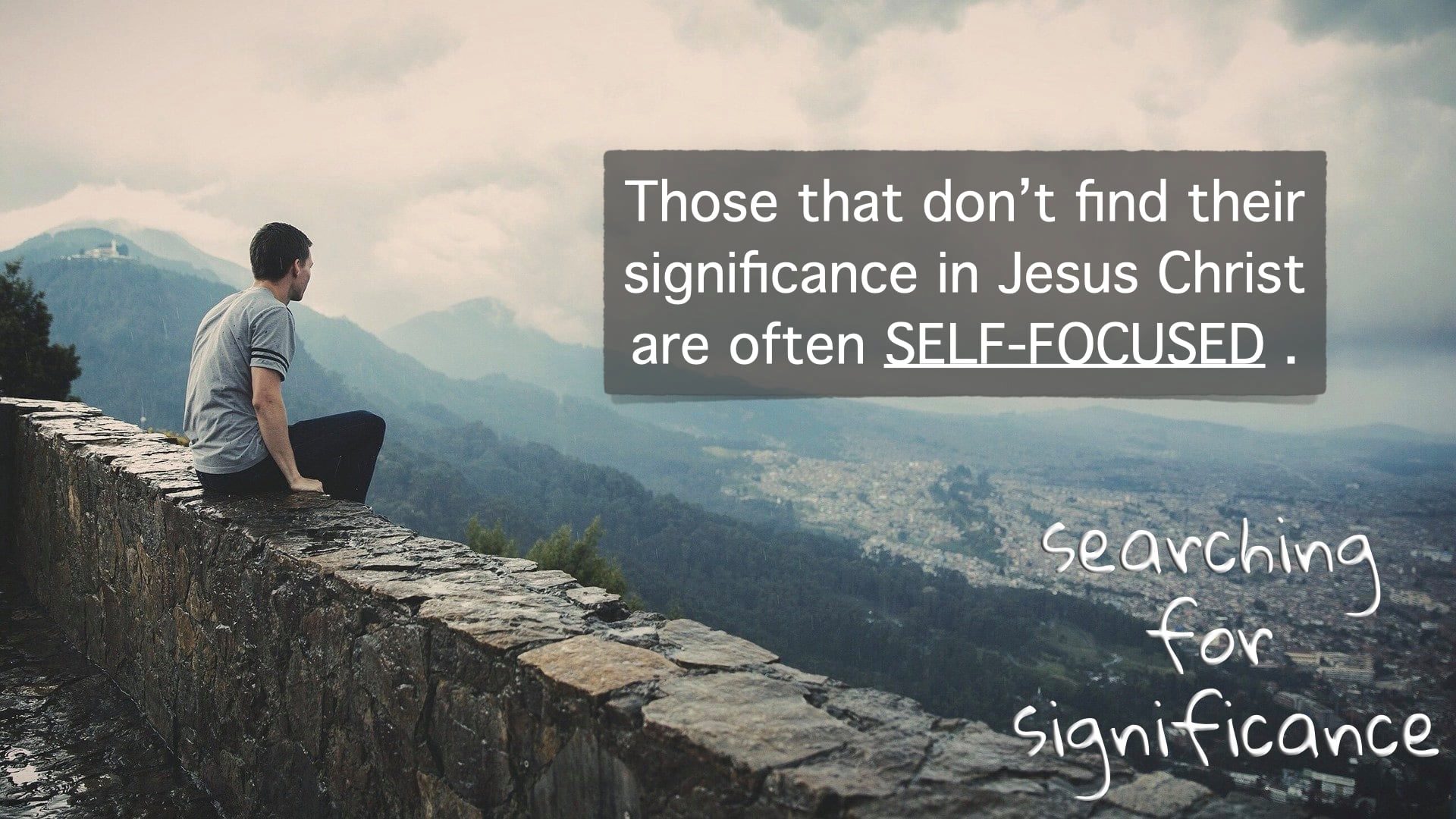 Prospect - We often search for significance within ourselves or through ...
