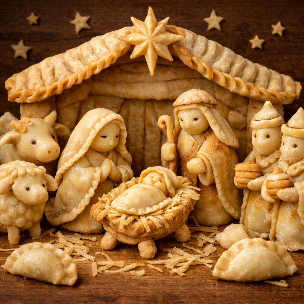 Polish - Nativity scene made out of pierogi 🥟 | Facebook