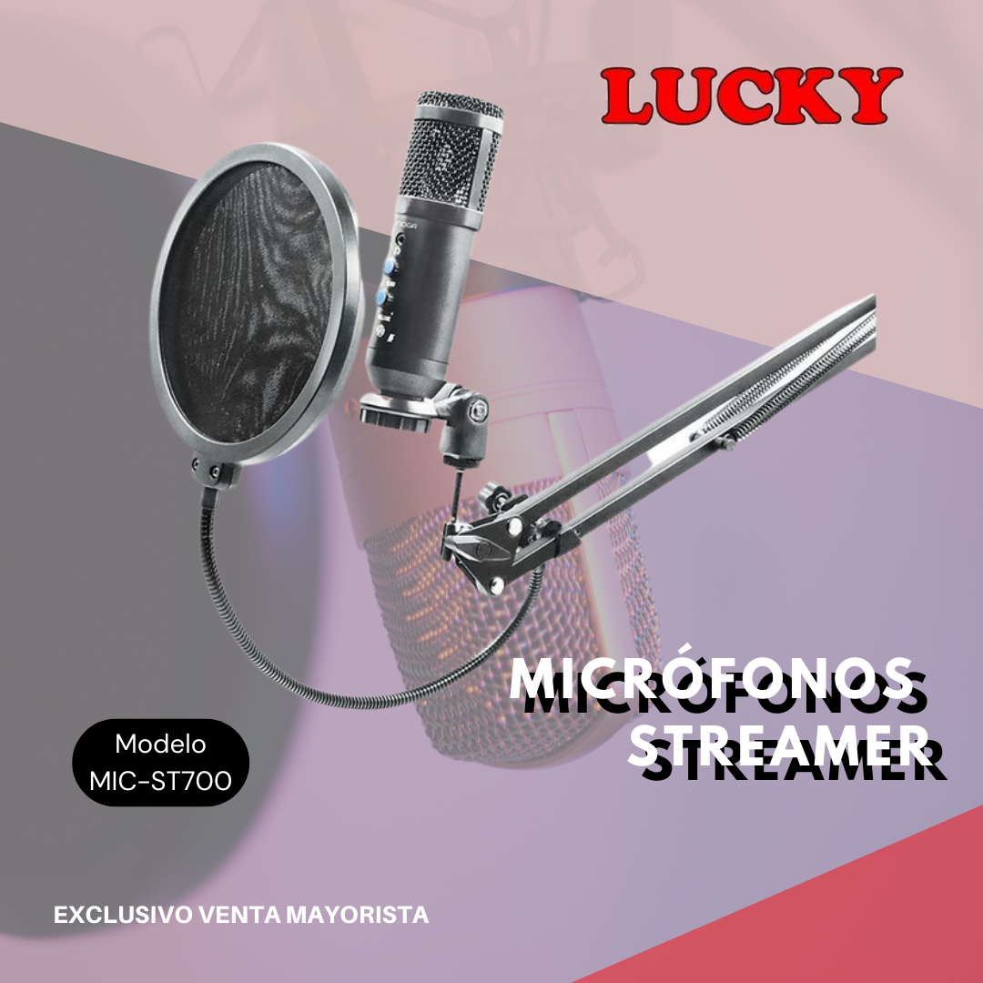 MICRÓFONOS STREAMER - LOS... - LUCKY Electronica Mayorista