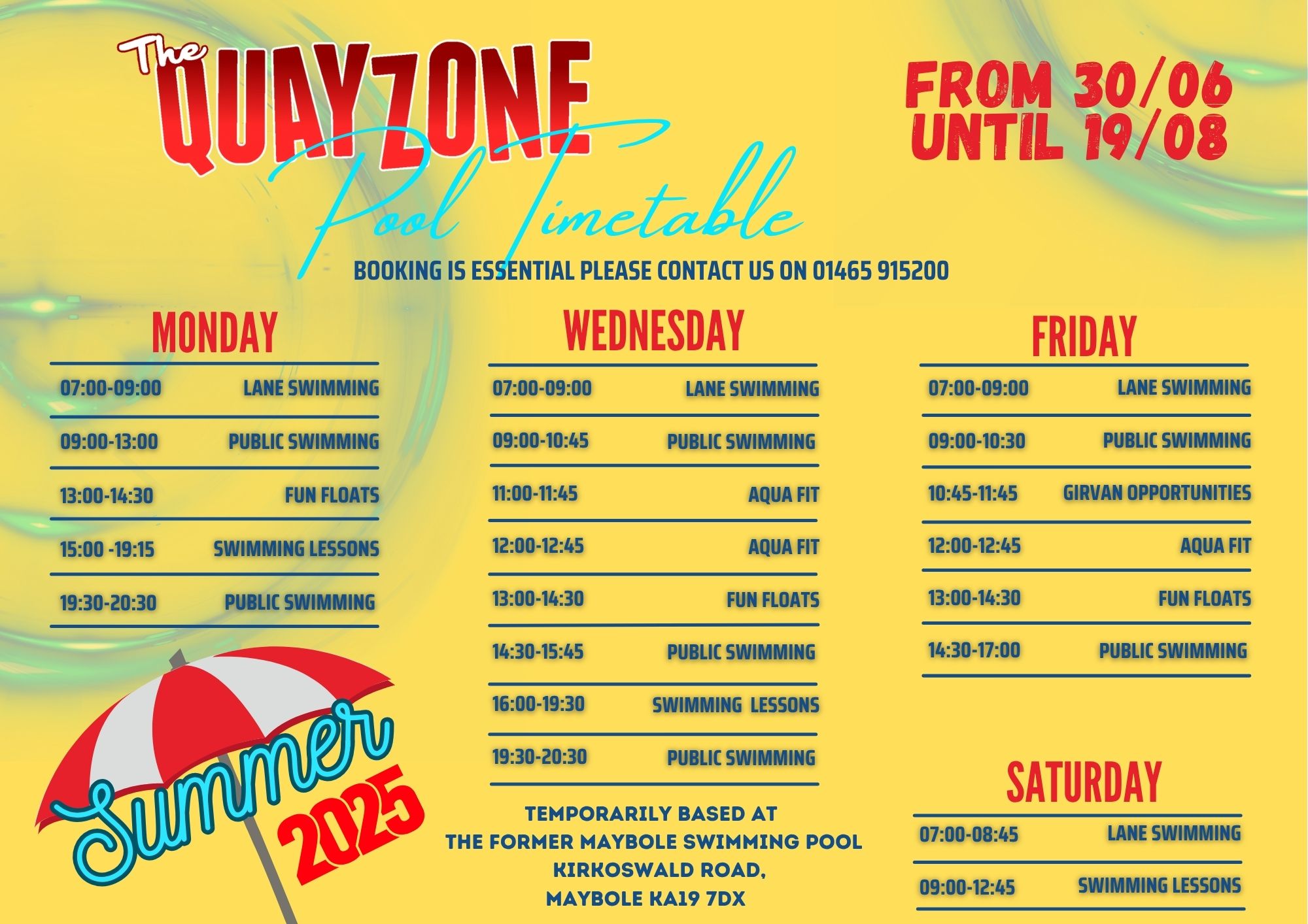 The Quay - Make a Splash This Summer at The Quay Zone Maybole Swimming ...