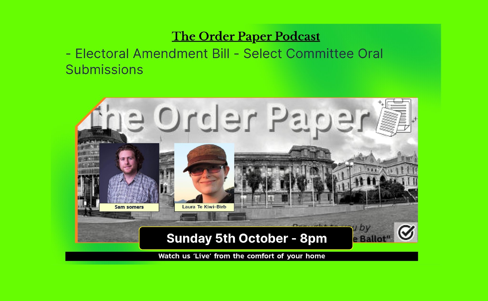The Order Paper Podcast is back for... - It's in the Ballot | Facebook