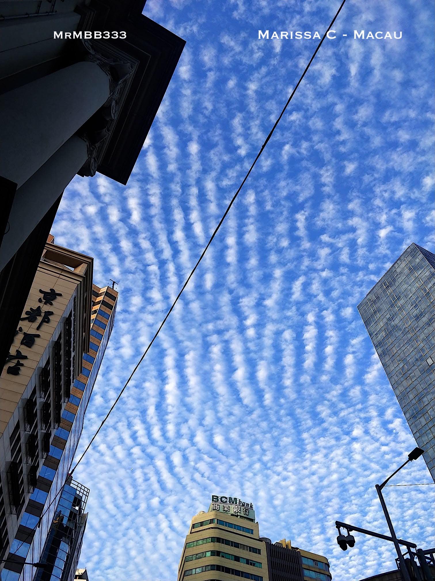 Mrmbb333 - MASSIVE RIPPLE PATTERN APPEARS OVER MACAU The sky over Macau ...