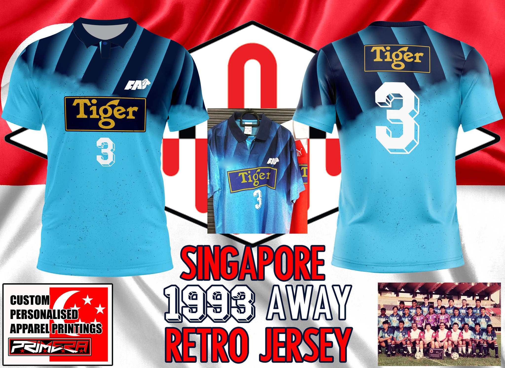 One of the rarest jersey in the history of Singapore Football 
